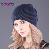 Cashmere Soft Woman Winter Skull cap (Warm Beanies Hats in Assorted Colours)
