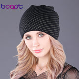 Cashmere Soft Woman Winter Skull cap (Warm Beanies Hats in Assorted Colours)