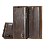 iPhone X PU Leather Card Holder Wallet Phone Case